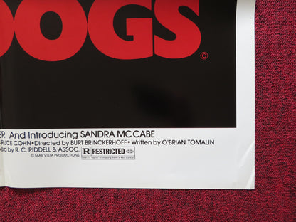 DOGS FOLDED US ONE SHEET POSTER DAVID MCCALLUM SANDRA MCCABE 1977