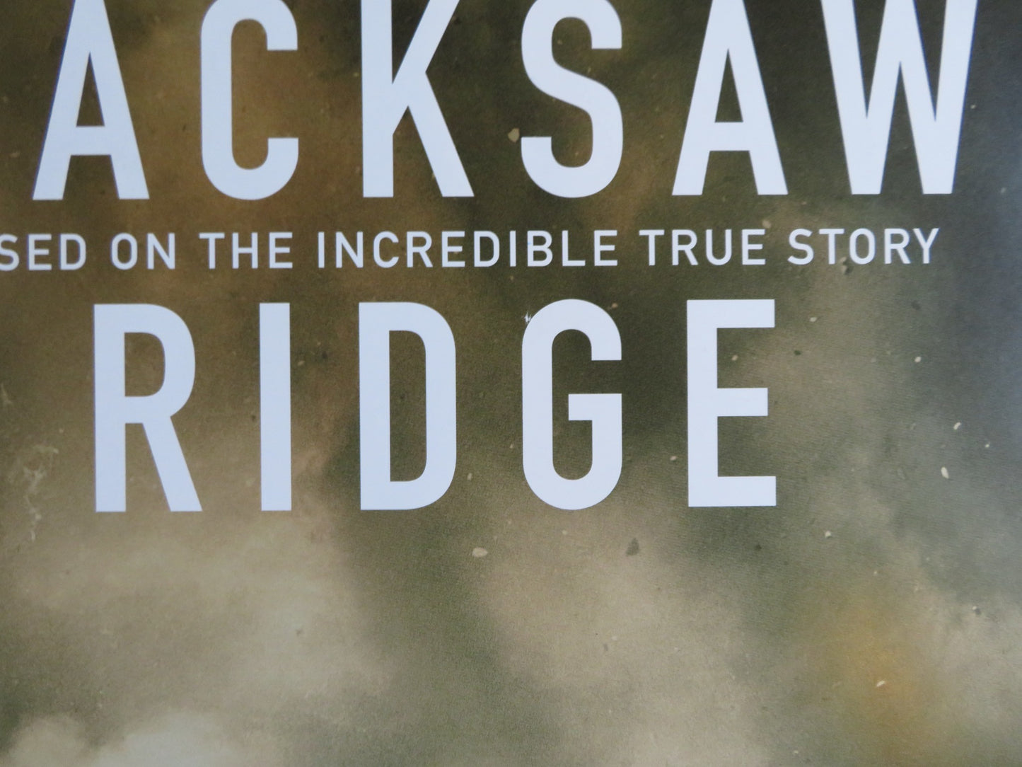 HACKSAW RIDGE UK QUAD (30"x 40") ROLLED POSTER ANDREW GARFIELD HUGO WEAVING 2016