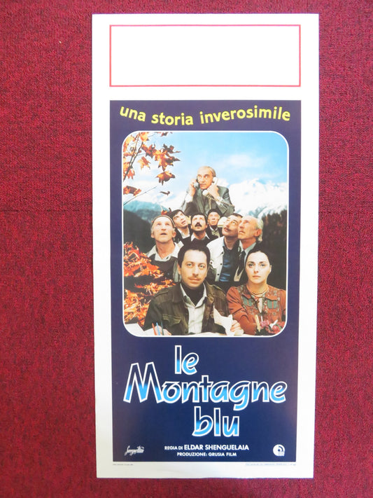 LE MONTAGNE BLU ITALIAN LOCANDINA POSTER RAMAZ GIORGOBIANI 1986