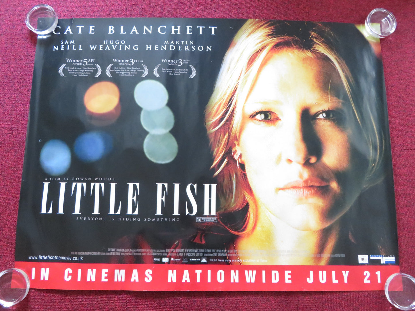 LITTLE FISH UK QUAD (30"x 40") ROLLED POSTER CATE BLANCHETT SAM NEILL 2005