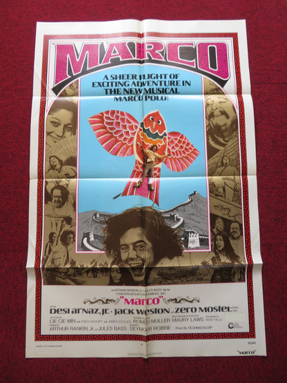 MARCO FOLDED US ONE SHEET POSTER DESI ARNAZ JR. JACK WESTON 1973