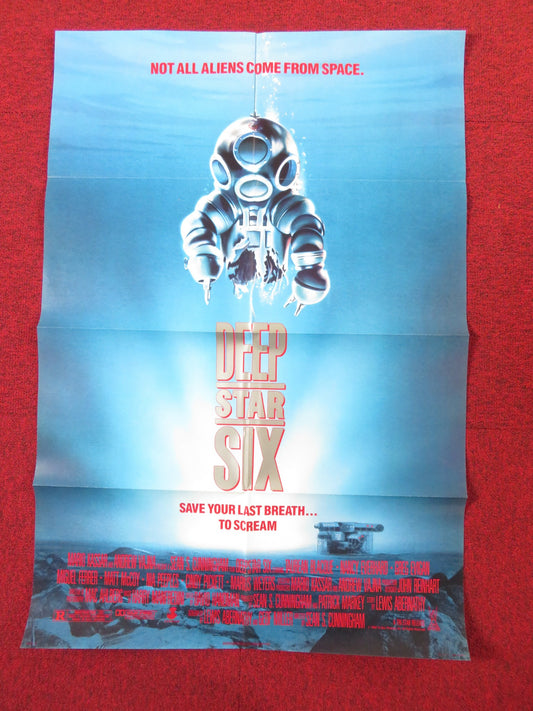 DEEP STAR SIX FOLDED US ONE SHEET POSTER TAUREAN BLACQUE NANCY EVERHARD 1989