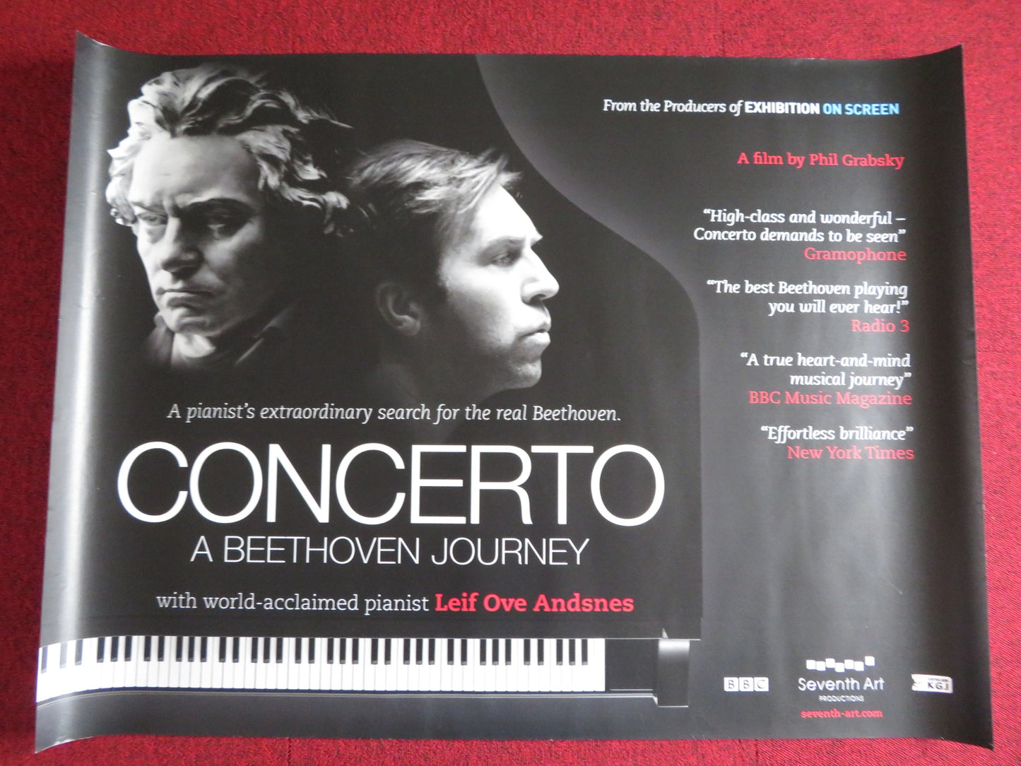 CONERTO: A BEETHOVEN JOURNEY UK QUAD (30"x 40") ROLLED POSTER LEIF OVE 2015