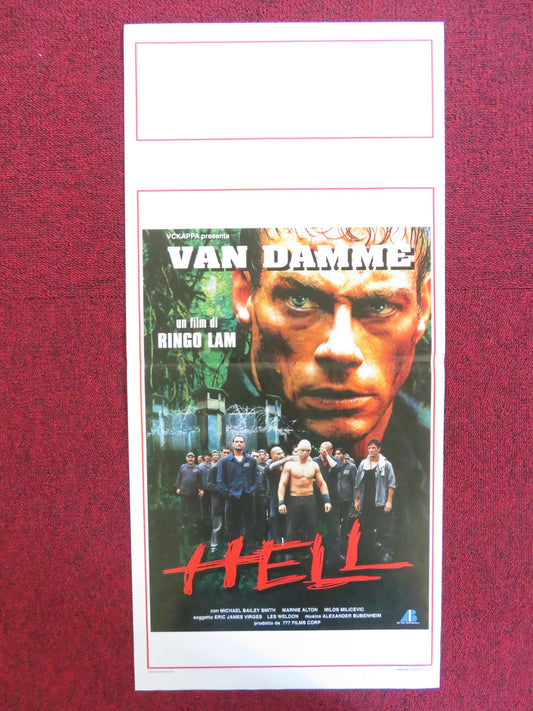 IN HELL ITALIAN LOCANDINA POSTER JEAN-CLAUDE VAN DAMME LAWRENCE TAYLOR 2003