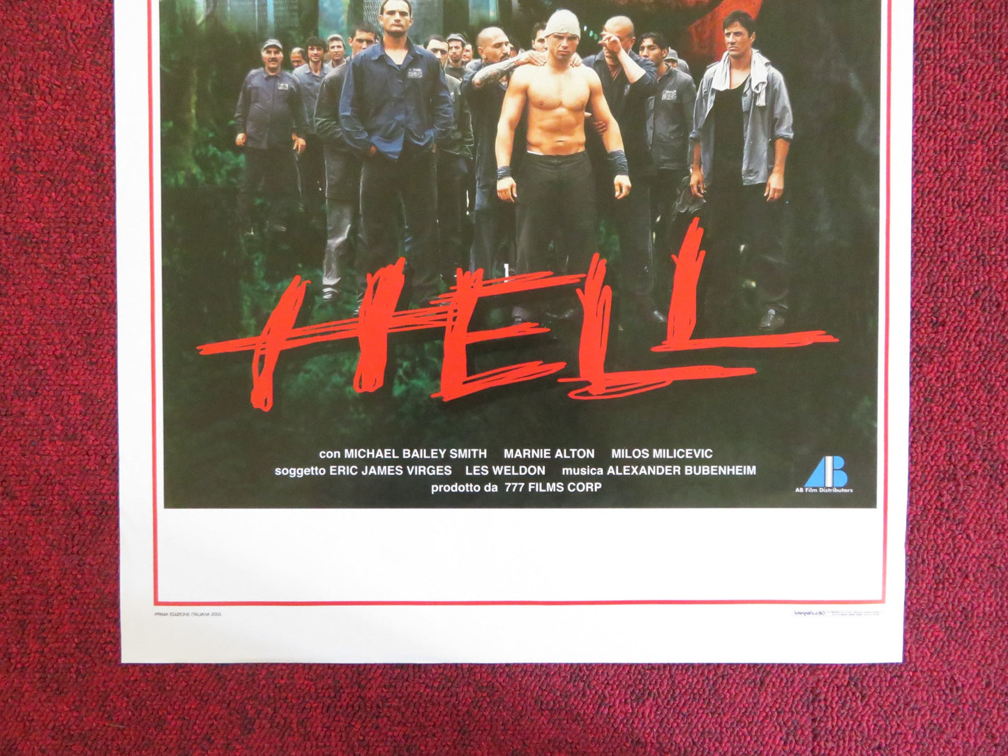 IN HELL ITALIAN LOCANDINA POSTER JEAN-CLAUDE VAN DAMME LAWRENCE TAYLOR 2003