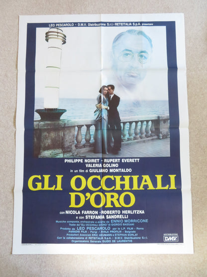 GLI OCCHIALLI D'ORO ITALIAN 2 FOGLIO POSTER PHILIPPE NOIRET RUPERT EVERETT 1987