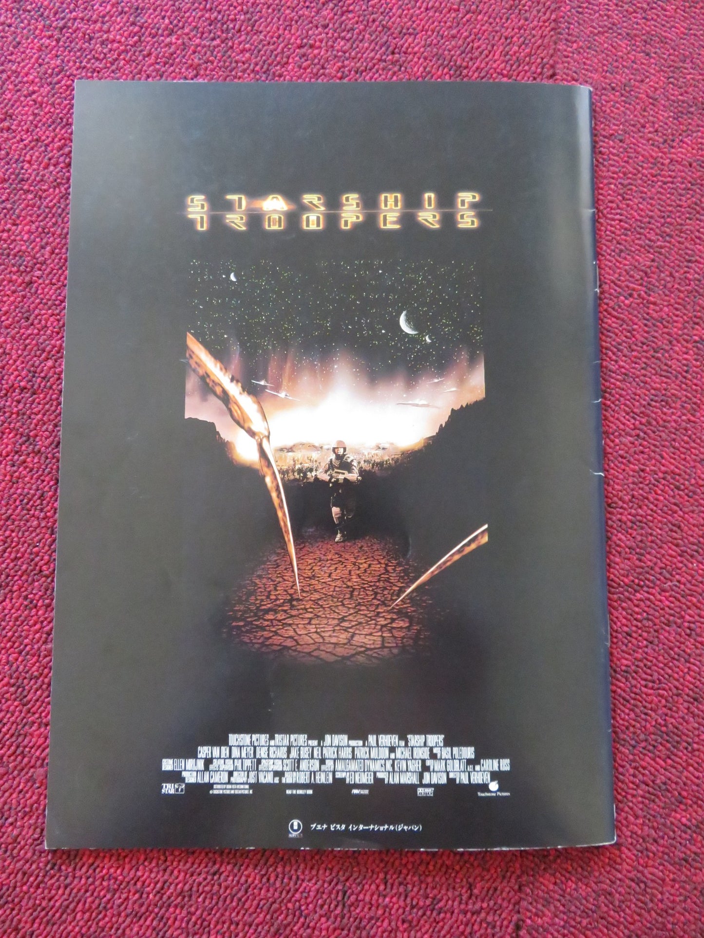 STARSHIP TROPPERS JAPANESE BROCHURE / PRESS BOOK CASPER  VAN DIEN DINA MEYER '97