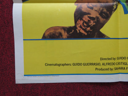 SECRET AFRICA FOLDED US ONE SHEET POSTER RICCARDO CUCCIOLLA GUIDO GUERRASIO 1972