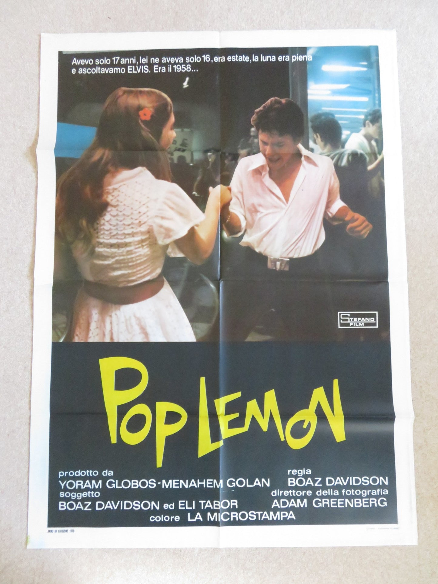 POP LEMON / LEMON POPSICLE 2 ITALIAN 2 FOGLIO POSTER YFTACH KATZUR A.ATZMON 1978