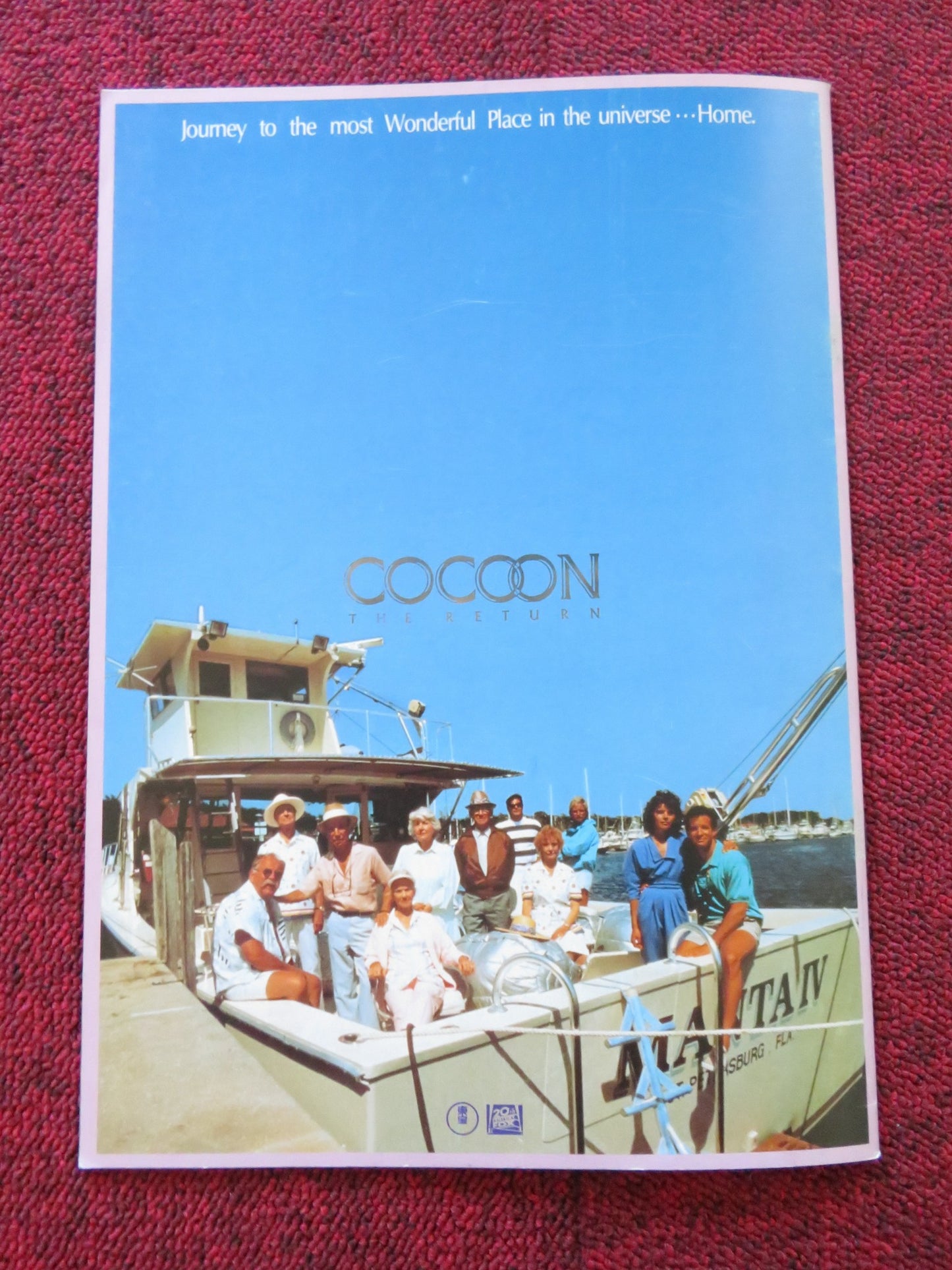 COCOON  THE RETURN JAPANESE BROCHURE / PRESS BOOK STEVE GUTTERNBERG  C. COX 1988