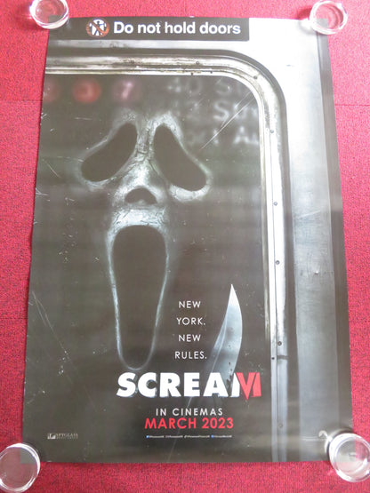 SCREAM VI UK ONE SHEET ROLLED POSTER COURTNEY COX JENNA ORTEGA 2023