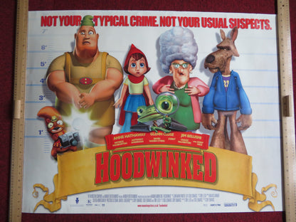 HOODWINKED UK QUAD (30"x 40") ROLLED POSTER ANNE HATHAWAY GLENN CLOSE 2005