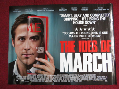 THE IDES OF MARCH UK QUAD (30"x 40") ROLLED POSTER RYAN GOSLING G. CLOONEY 2011