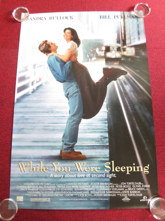 WHILE YOU WERE SLEEPING US ONE SHEET ROLLED POSTER SANDRA BULLOCK PULLMAN 1995