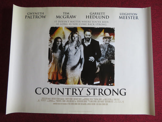 COUNTRY STRONG UK QUAD (30"x 40") ROLLED POSTER GWYNETH PALTROW TIM MCGRAW 2010