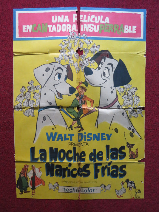 ONE HUNDRED AND ONE DALMATIANS SPANISH POSTER DISNEY ROD TAYLOR 1961