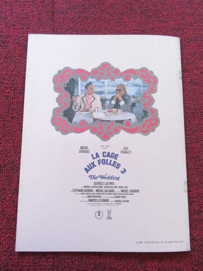 LA CAGE AUX FOLLES 3 JAPANESE BROCHURE / PRESS BOOK MICHAEL SERRAULT UGO TOGNAZZ