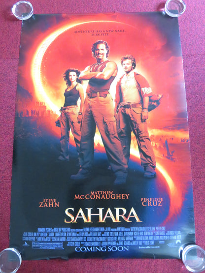 SAHARA US ONE SHEET ROLLED POSTER MATTHEW MCCONAUGHEY PENELOPE CRUZ 2005