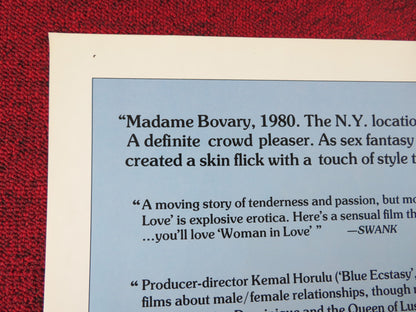 WOMAN IN LOVE: A STORY OF MADAME BO.. US TRI FOLDED ONE SHEET ROLLED POSTER 1978