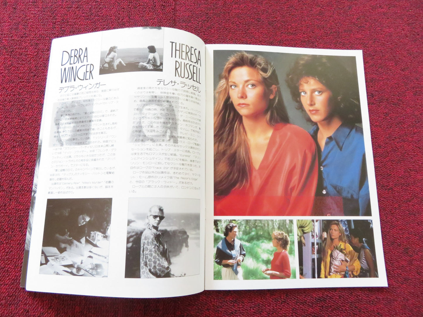 BLACK WIDOW JAPANESE BROCHURE / PRESS BOOK DEBRA WINGER THERESA RUSSELL 1987