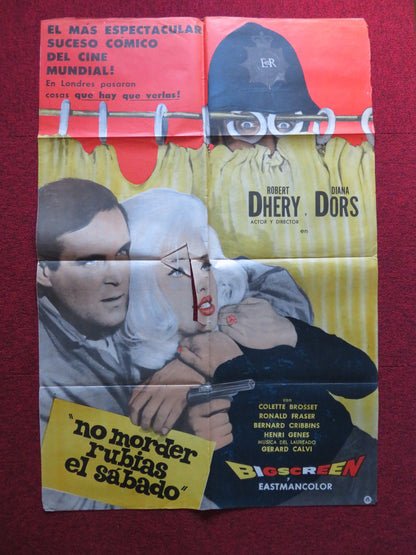 NO MORDER RUBRIAS EL SABADO SPANISH POSTER PIERRE TORNADE PIERRE DORIS 1964