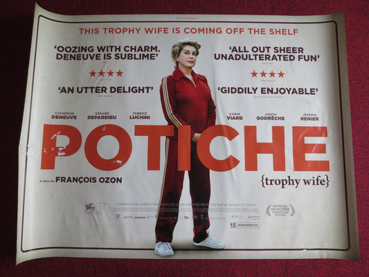 POTICHE UK QUAD (30"x 40") ROLLED POSTER CATHERINE DENEUVE GERARD DEPARDIEU 2010