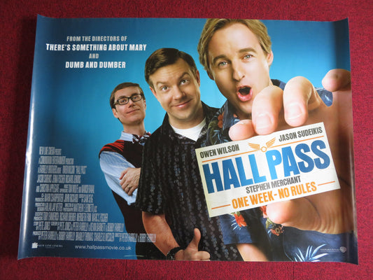 HALL PASS UK QUAD (30"x 40") ROLLED POSTER OWEN WILSON JASON SUDEIKIS 2011