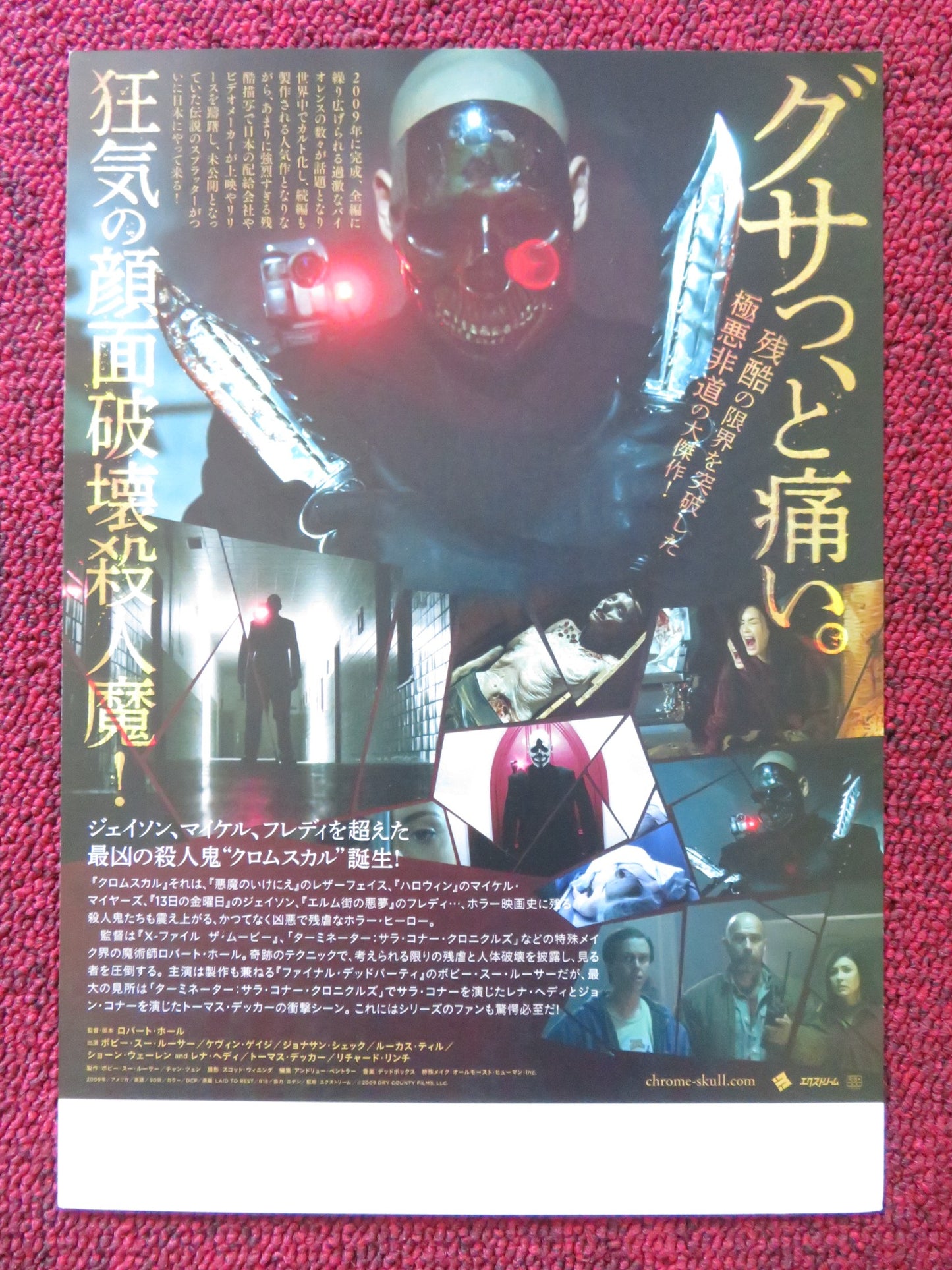 LAID TO REST JAPANESE CHIRASHI (B5) POSTER BOBBI SUE LUTHER KEVIN GAGE 2009