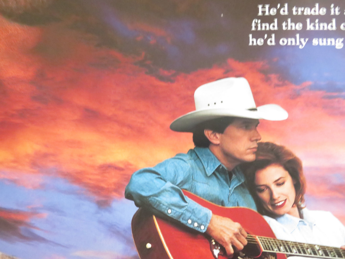 PURE COUNTRY US ONE SHEET ROLLED POSTER GEORGE STRAIT LESLEY ANN WARREN 1992