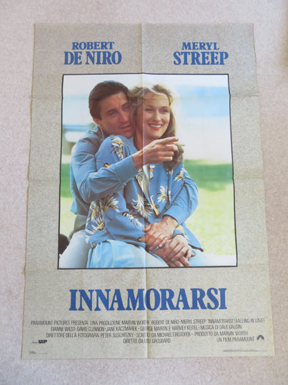 FALLING IN LOVE ITALIAN 2 FOGLIO POSTER ROBERT DENIRO MERYL STREEP 1984