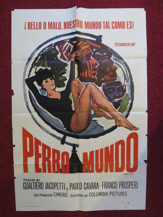 MONDO CANE SPANISH POSTER STEFANO SIBALDI ROSSANO BRAZZI 1962