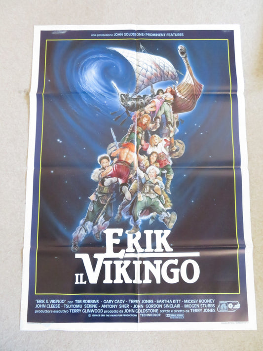 ERIC THE VIKING ITALIAN 2 FOGLIO POSTER TIM ROBBINS MICKEY ROONEY 1989