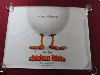 CHICKEN LITTLE UK QUAD (30"x 40") ROLLED POSTER ZACH BRAFF GARRY MARSHALL 2005