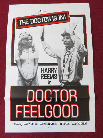 DOCTOR FEELGOOD US TRI FOLDED ONE SHEET ROLLED POSTER HERRY REEMS 1974