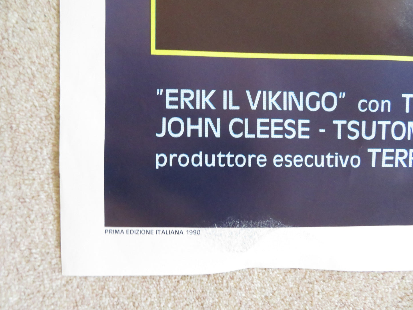 ERIC THE VIKING ITALIAN 2 FOGLIO POSTER TIM ROBBINS MICKEY ROONEY 1989