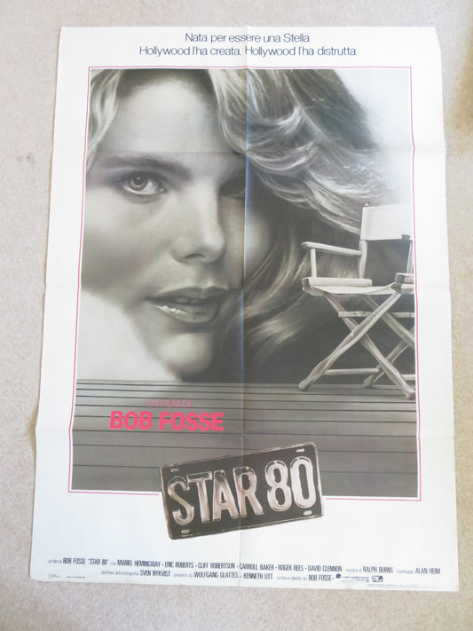 STAR 80 ITALIAN 2 FOGLIO POSTER MARIEL HEMINGWAY ERIC ROBERTS 1983