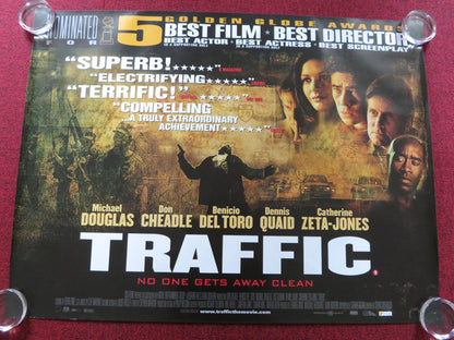 TRAFFIC UK QUAD (30"x 40") ROLLED POSTER MICHAEL DOUGLAS DON CHEADLE 2000