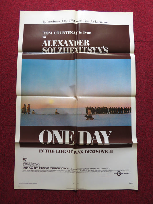 ONE DAY IN THE LIFE OF IVAN DENISOVICH FOLDED US ONE SHEET POSTER 1971