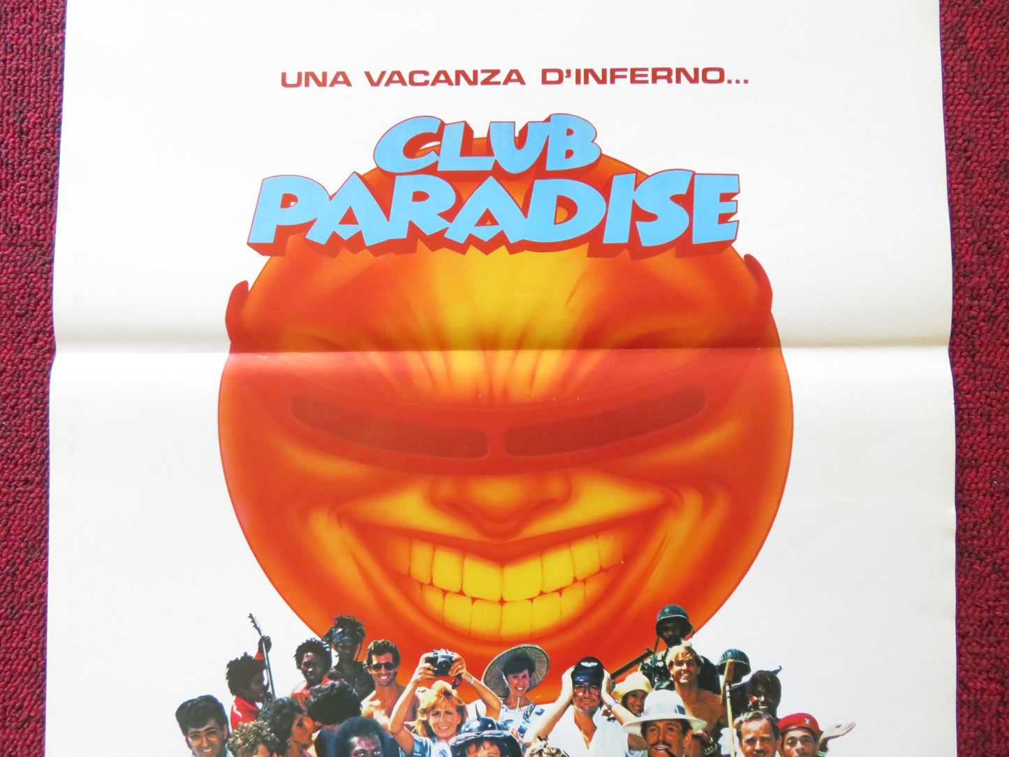 CLUB PARADISE ITALIAN LOCANDINA POSTER ROBIN WILLIAMS PETER O'TOOLE 1987