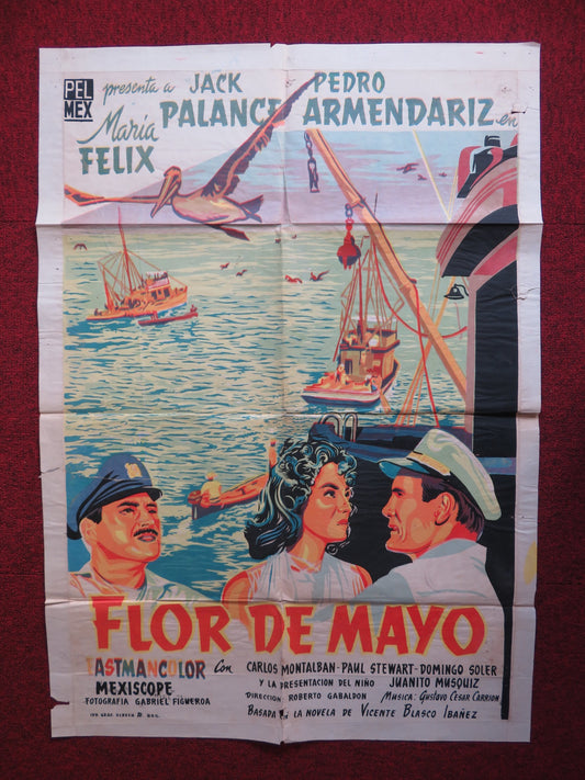 BEYOND ALL LIMITS MEXICAN POSTER JACK PALANCE MARIA FELIX 1959