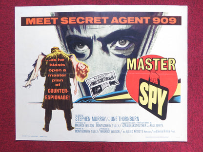 MASTER SPY US HALF SHEET (22"x 28") POSTER STEPHEN MURRAY JUNE THORNBURN 1964