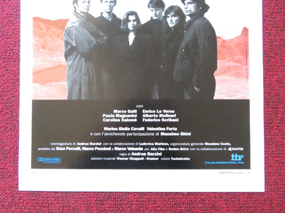 VOLEVAMO ESSERE GLI U2 ITALIAN LOCANDINA POSTER ENRICO LO VERSO MARCO GALLI 1992