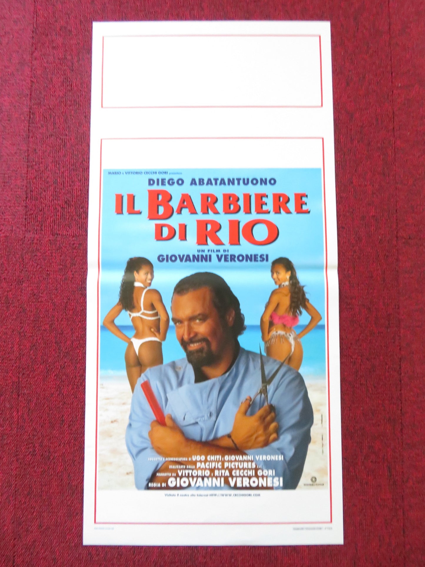 IL BARBIERE DI RIO ITALIAN LOCANDINA POSTER DIEGO ABATANTUONO 1996