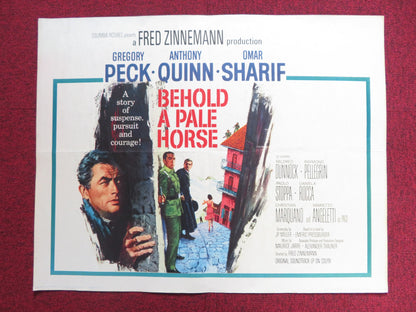 BEHOLD A PALE HORSE US HALF SHEET (22"x 28") POSTER GREGORY PECK QUINN 1964