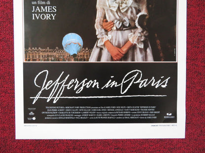 JEFFERSON IN PARIS ITALIAN LOCANDINA POSTER NICK NOLTE GRETA SCACCHI 1995