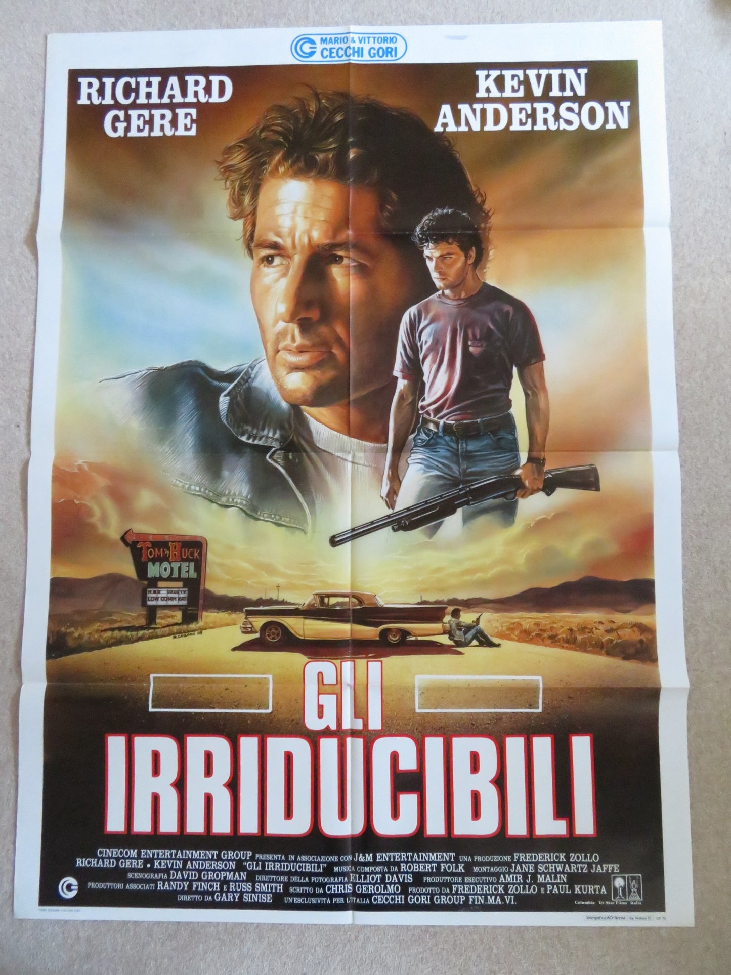 MILES FROM HOME ITALIAN 2 FOGLIO POSTER RICHARD GERE KEVIN ANDERSON 1988