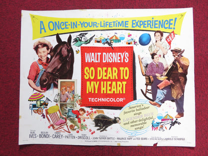 SO DEAR TO MY HEART US HALF SHEET (22"x 28") POSTER DISNEY BURL IVES BONDI 1964