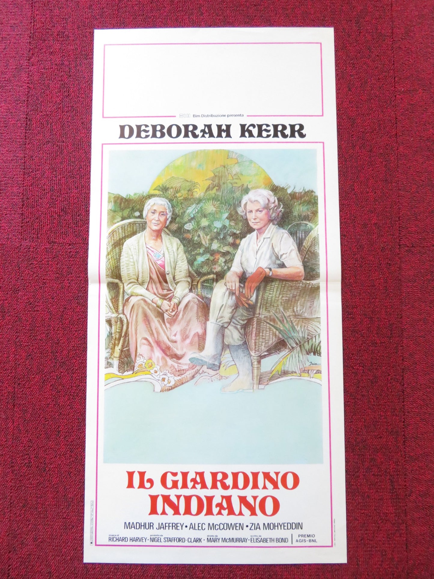 THE ASSAM GARDEN ITALIAN LOCANDINA POSTER DEBORAH KERR MADHUR JAFFREY 1987