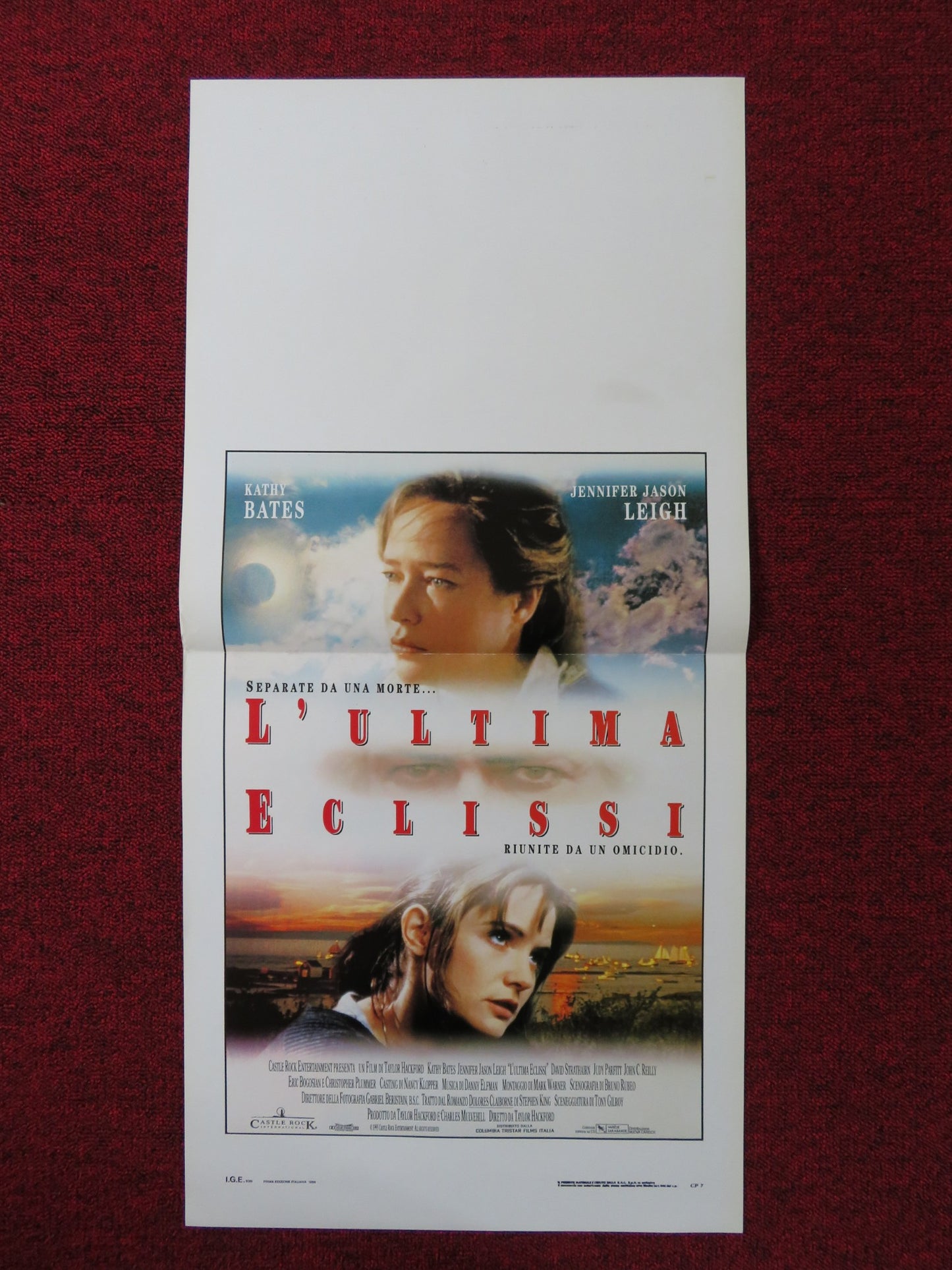 DOLORE CLAIBORNE ITALIAN LOCANDINA POSTER KATHY BATES JENNIFER JASON LEE 1995