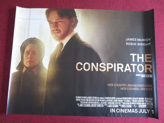 THE CONSPIRATOR UK QUAD (30"x 40") ROLLED POSTER JAMES MCAVOY ROBIN WRIGHT 2010